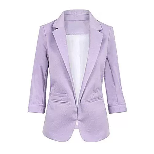 Targogo Blazer Damen Anzugjacke Frühling Herbst Slim Fit Freizeit Fashion Sakko Business Klassiker Unifarben Blazer Basic Elegante Langarm Mit Taschen Mantel Jacket