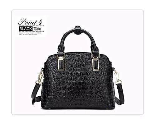 XUZISHAN Taschen & Rucksäcke XUZISHAN Lady Leder Bag Eine Schulter Messenger Crossbody Fashion Handtasche Shell, Schwarz