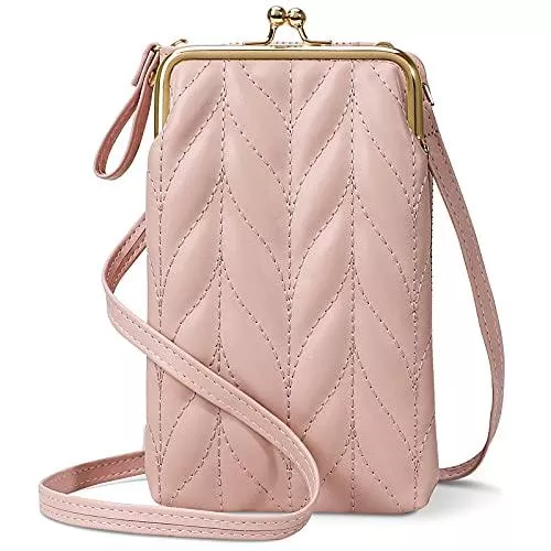 takyu Taschen & Rucksäcke takyu Umhängetasche Damen, Handytasche zum umhängen mit geldbörse Kartenfächer abnehmbar Schultertasche für Handy unter 6.3 Zoll (Rosa)