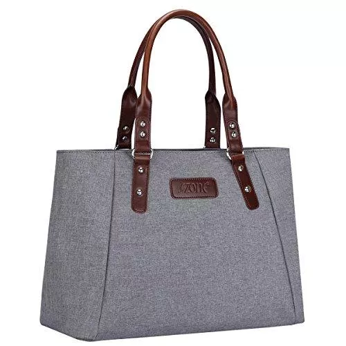 S-ZONE Taschen & Rucksäcke S-ZONE Damen Handtasche Leichte Große 15,6 Inch Laptop Schultertasche Shopper Casual Henkeltasche Handgelenkstasche Arbeitstasche Businesstasche Reisetasche Tote Bag Top-Griff Tasche
