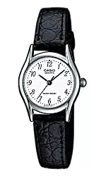 CASIO Uhren Casio Damen Analog Quarz mit Leder Armbanduhr