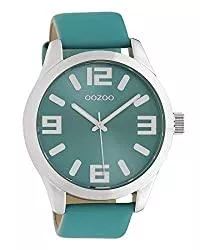 Oozoo Uhren Oozoo Damenuhr mit Lederband Classic Color Line XL 47 MM