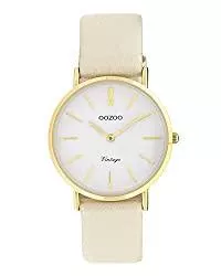 Oozoo Uhren Oozoo Vintage Damenuhr mit Lederband 32 MM