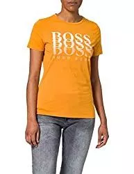 BOSS T-Shirts BOSS Damen C Eloga1 T-Shirt aus Bio-Baumwolle mit Dégradé-Logo