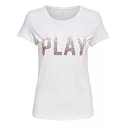 ONLY T-Shirts Only Play T-Shirt Sparkle Fitted SS