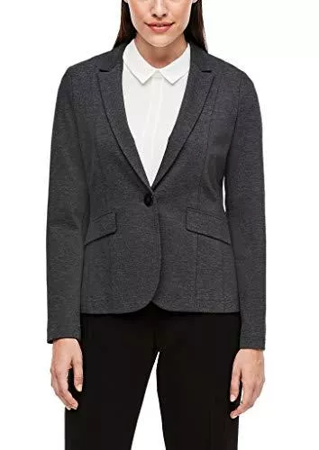 s.Oliver Blazer s.Oliver BLACK LABEL Damen Blazer aus Ponte di Roma-Jersey