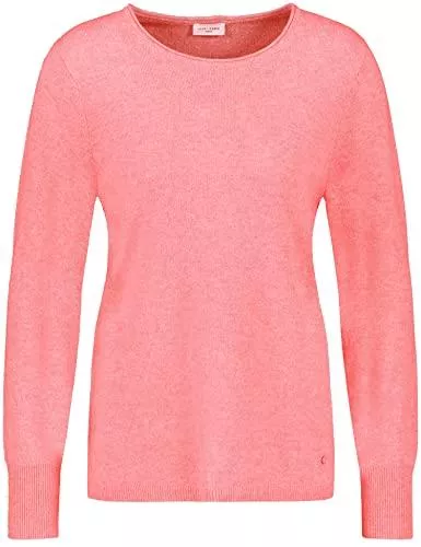 Gerry Weber Pullover & Strickmode Gerry Weber Damen Strickpullover mit breitem Rippenbündchen Classic Fit, figurumspielend, Gerade