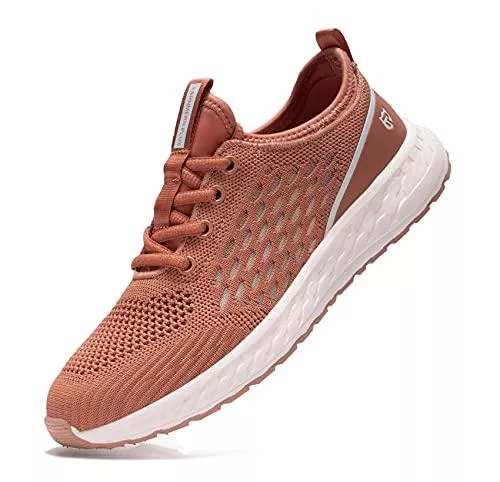 LARNMERN PLUS Sneaker & Sportschuhe LARNMERN PLUS Sportschuhe Damen Atmungsaktiv Leichte Freizeitschuhe rutschfeste Bequem Turnschuhe Outdoor Running Jogging Fitness Schnürer Sneaker