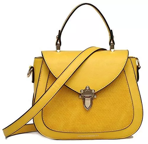 collezione alessandro Taschen & Rucksäcke collezione alessandro Modische Damen Handtasche und Umhängetasche mit abnehmbarem, langen Trageriemen, ca.22x17x8cm, und RV-Fach hinten und innen