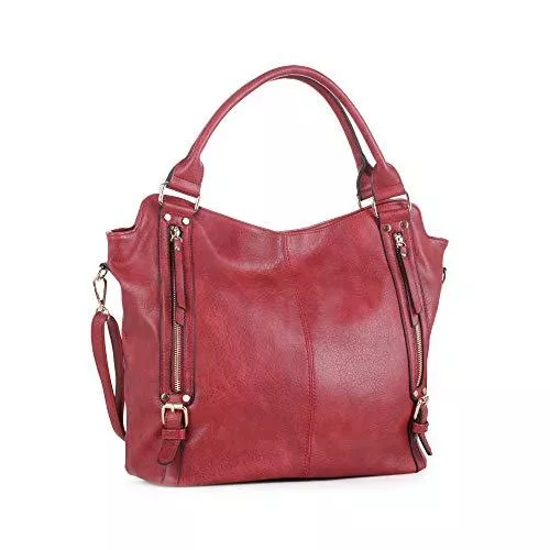 DELUXITY Taschen & Rucksäcke DELUXITY Hobo Schultertaschen für Frauen, Tote Handtaschen, Mode große Kapazität, Damen Crossbody Front Reißverschlüsse