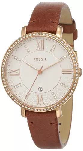 Fossil Uhren Fossil Damen Analog Quarz Uhr mit Leder Armband ES4413
