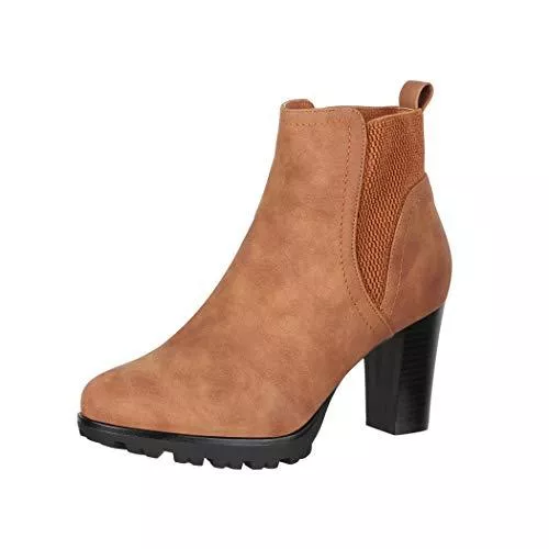 Elara Stiefel Elara Damen Stiefeletten Ankle Boots Chunkyrayan