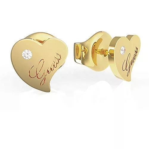 GUESS Schmuck Guess HEART LOGO STUD GL