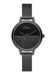 s.Oliver Uhren s.Oliver Damen Analog Quarz Uhr mit Edelstahl Armband SO-3744-MQ