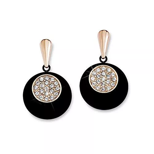 s.Oliver Schmuck s.Oliver Jewel Damen-Ohrhänger Edelstahl Glas weiß