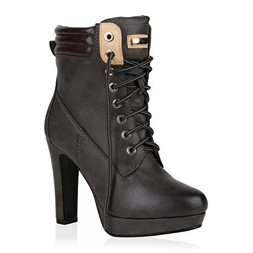 stiefelparadies Stiefel stiefelparadies Damen Schnürstiefeletten Flandell