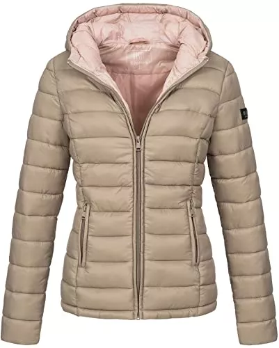 MARIKOO Jacken MARIKOO Damen Jacke Steppjacke Herbst Winter Übergangsjacke gesteppt B651