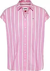 Tommy Jeans Kurzarmblusen Tommy Jeans Damen Tjw Relaxed Stripe Shirt Ss Hemd