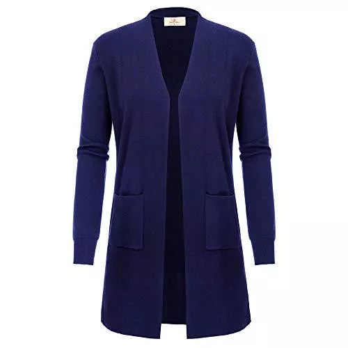 GRACE KARIN Strickjacken GRACE KARIN Damen Strickjacke Strickmantel Langarm Offene Casual High Stretchy Lang Cardigan Jacke Pullover CL831