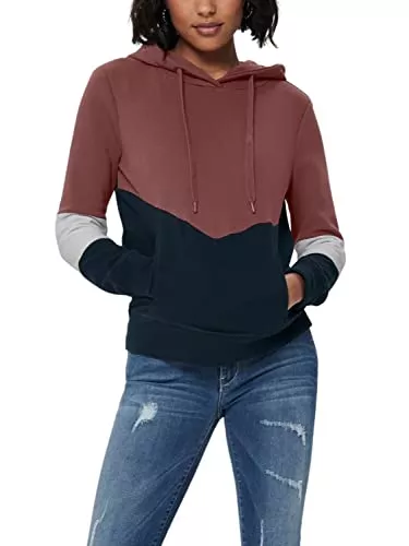 ONLY Kapuzenpullover ONLY Female Hoodie Kontrastfarbiger