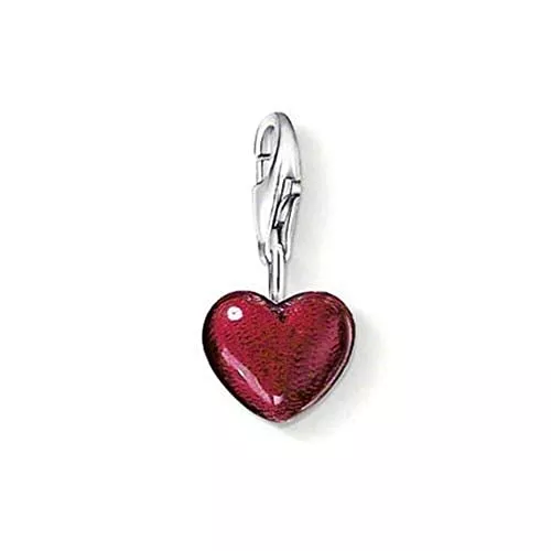THOMAS SABO Schmuck Thomas Sabo Damen Charm-Anhänger Rotes Herz 925 Sterling Silber 0794-007-10