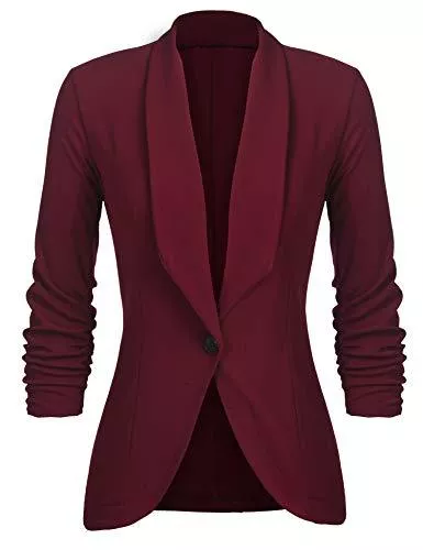 UNibelle Blazer UNibelle Damen Blazer Elegant Tailliert Business Anzug 3/4 Ärmel lang Stickjacke