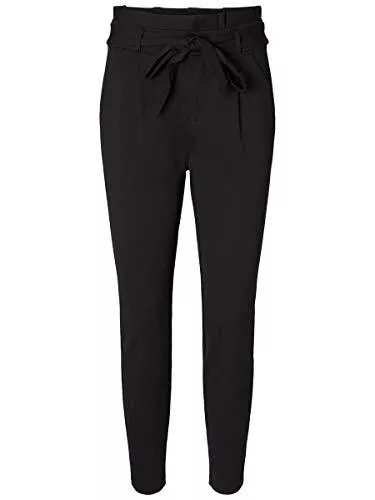 VERO MODA Hosen VERO MODA Damen Stoffhose Eva Paperbag Highwaist Bindegürtel
