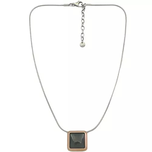 Skagen Schmuck Skagen - Sea Glass Halskette Silber &amp; Roségoldfarbene Kristalle für Damen SKJ1390998