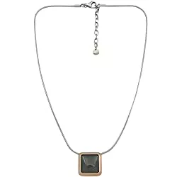 Skagen Schmuck Skagen - Sea Glass Halskette Silber &amp; Roségoldfarbene Kristalle für Damen SKJ1390998