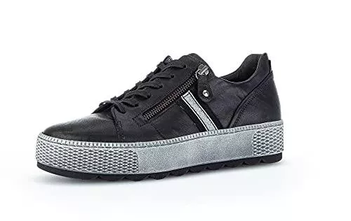 Gabor Sneaker & Sportschuhe Gabor Damen Low-Top Sneaker, Frauen Halbschuhe,Wechselfußbett,Moderate Mehrweite (G)