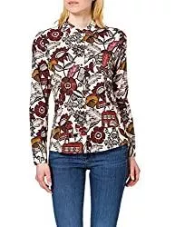 Scotch &amp; Soda Langarmblusen Scotch &amp; Soda Damen Button-down-Shirt im Slim Fit aus Bio-Baumwollmischung Bluse