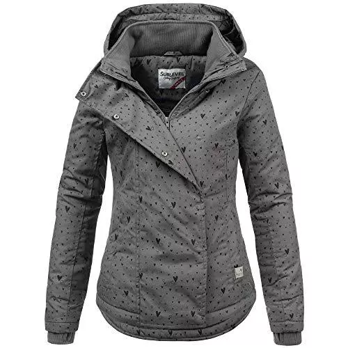 Sublevel Jacken Sublevel Damen Mädchen Winterjacke warme Jacke Outdoorjacke mit Kapuze XS S M L XL
