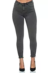 Elara Jeans Elara Damen Jeans Stretch High Waist Skinny Slim Chunkyrayan