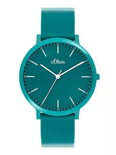 s.Oliver Uhren s.Oliver Unisex Analog Quarz Armbanduhr mit Silikonarmband