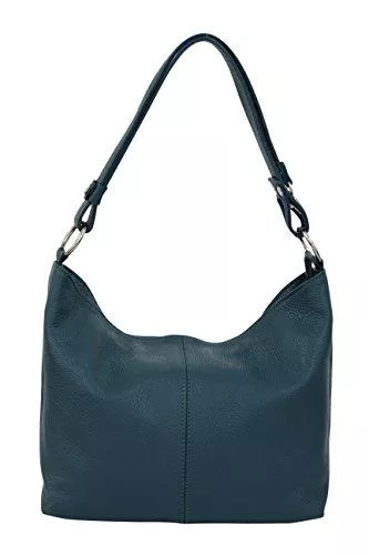 Ambra Moda Taschen & Rucksäcke AMBRA Moda Damen Leder Handtasche Schultertasche Umhängetasche Hobo bag GL005