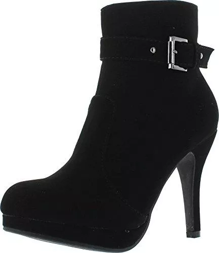 TOP Moda Stiefel TOP Moda George-15 Damen Riemchen Schnalle Stiletto Absatz Stiefeletten