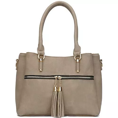 KKXIU Taschen & Rucksäcke KKXIU Damen Umhängetasche, Handtaschen und Geldbörsen, Reißverschluss, Leder