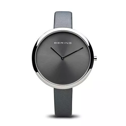 BERING Uhren BERING Damen Analog Quarz Classic Collection Armbanduhr mit Satin Armband und Saphirglas 12240-609