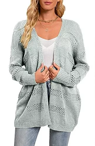Cindeyar Strickjacken Cindeyar Damen Strickjacke Casual Strick Cardigan Strickpullover Strickmantel Winter Outwear Cardigan