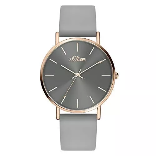 s.Oliver Uhren s.Oliver Damen Quarz Armbanduhr mit Silikonarmband
