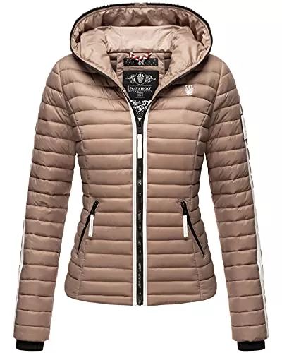 Navahoo Jacken Navahoo Damen Jacke Steppjacke Übergangsjacke gesteppt Herbst Kapuze B811