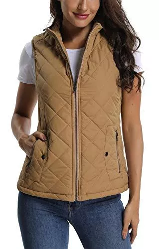 MISS MOLY Westen MISS MOLY Damen Weste mit Stehkragen Weste Jacke Winter Warm Ultraleicht