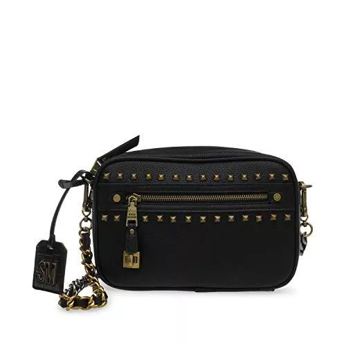 Steve Madden Taschen & Rucksäcke Steve Madden Damen Studded Camera Crossbody Kamera-Umhängetasche mit Nieten, Einheitsgröße