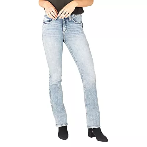 Silver Jeans Jeans Silver Jeans Damen Avery Curvy Fit High Rise Slim Bootcut Jeans