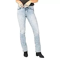Silver Jeans Jeans Silver Jeans Damen Avery Curvy Fit High Rise Slim Bootcut Jeans