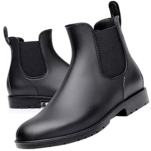 Acfoda Stiefel Acfoda Unisex-Erwachsene Gummistiefel Wasserdicht mit Blockabsatz, Gr.35-43