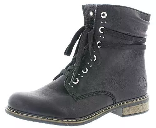 Rieker Stiefel Rieker Damen Stiefeletten 71218, Frauen Schnürstiefelette
