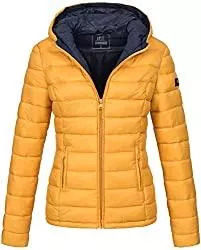 MARIKOO Jacken MARIKOO Damen Jacke Steppjacke Herbst Winter Übergangsjacke gesteppt B651