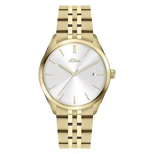 s.Oliver Uhren s.Oliver Damen Analog Quarz Uhr mit Edelstahl Armband