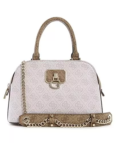 GUESS Taschen & Rucksäcke Guess Alisa Small Girlfriend Satchel Powder Latte